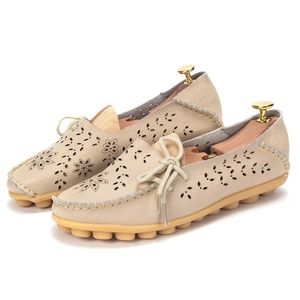 Brand new super comfy ladies loafers leather upper